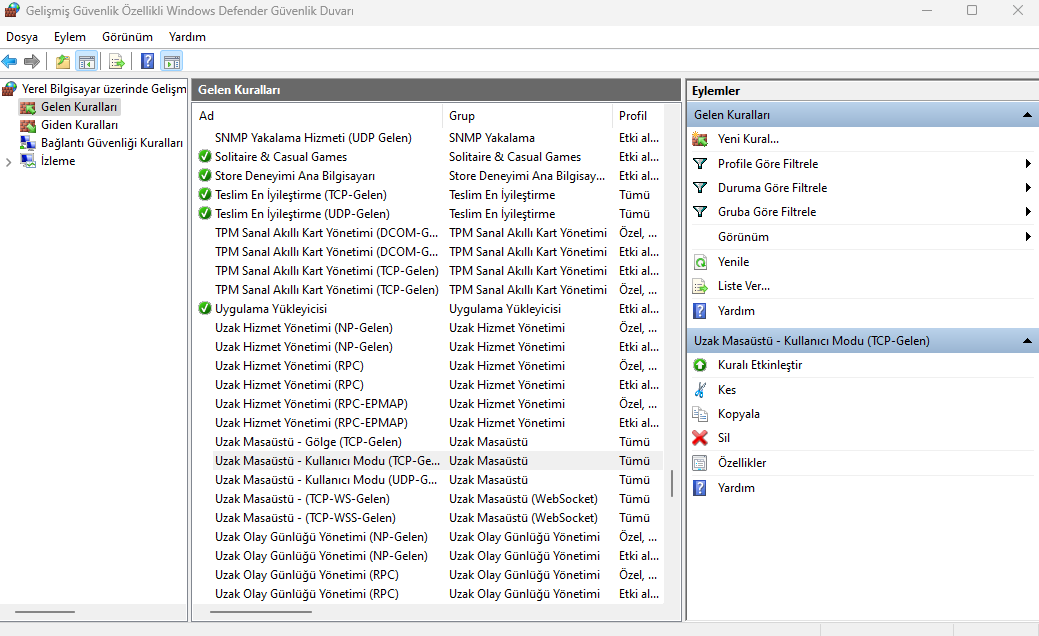 Remote Desktop-User Mode(TCP-In)